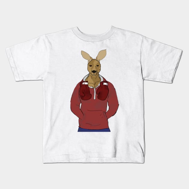 Australian kangaroo Kids T-Shirt by Magination